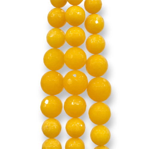 Faceted Gradation Yellow Jade 10-20mm