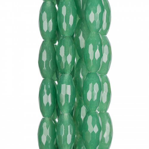 Green Aventurine Faceted Rice 10x20mm