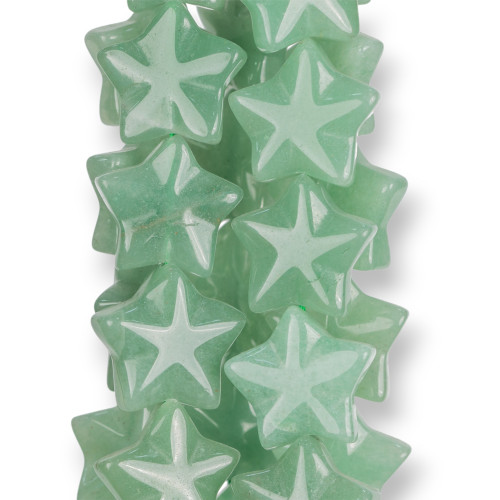 Πράσινο Aventurine Flat Star 20mm