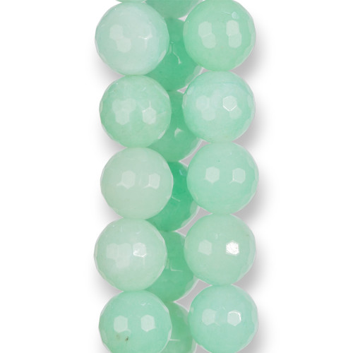 Green Jade Chrysoprase Faceted 16mm