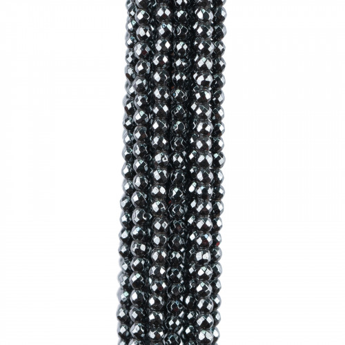 Faceted Hematite 02mm Natural