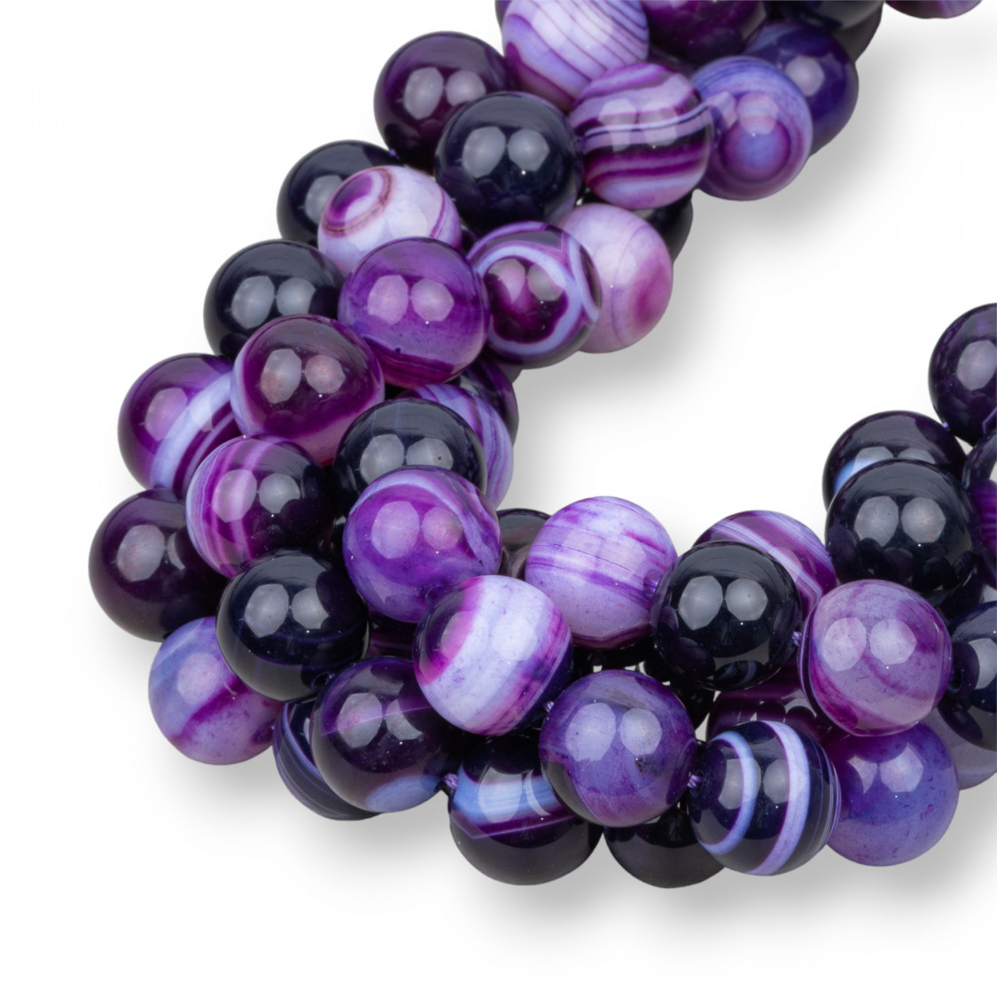 Purple outlet striated agate