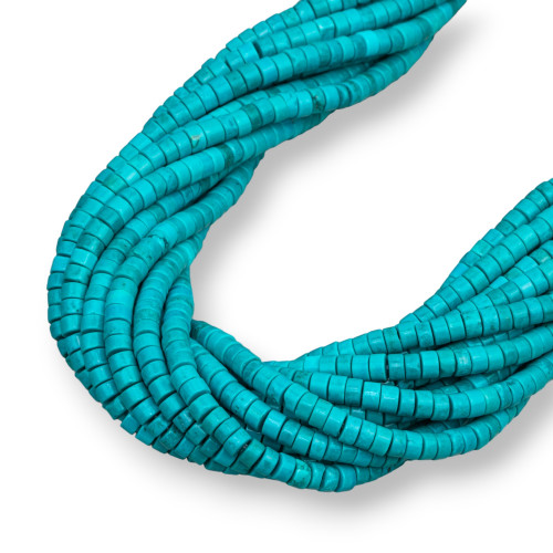 Stabilized Turquoise Washers 4x2.5mm