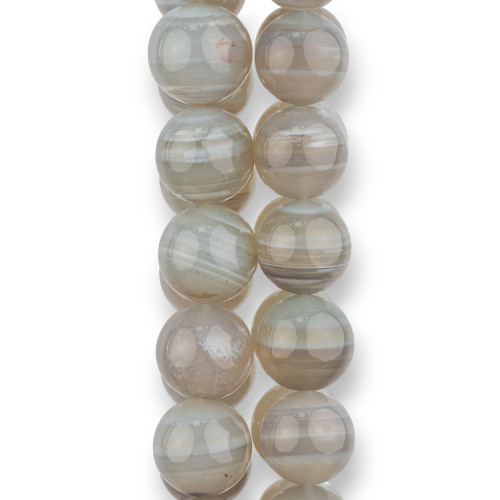Smooth Round Gray Chalcedony 16mm