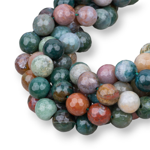 Indian Agate Faceted 14mm
