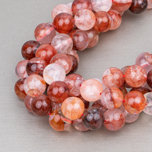 Filo 60 GS1651-2 Rosa Quarzo Ciliegia 6mm Tondo Liscio Perline Charming Beads 