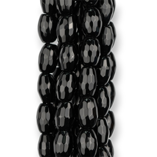 Onyx Oval Στρογγυλό Ρύζι Faceted 6x9mm