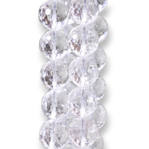 Faceted Rock Crystal 16mm