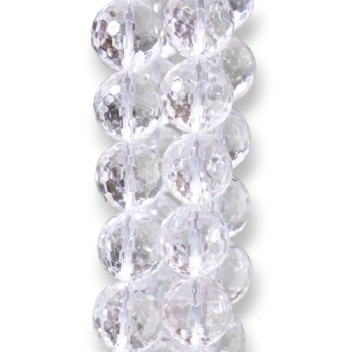 Faceted Rock Crystal 18mm