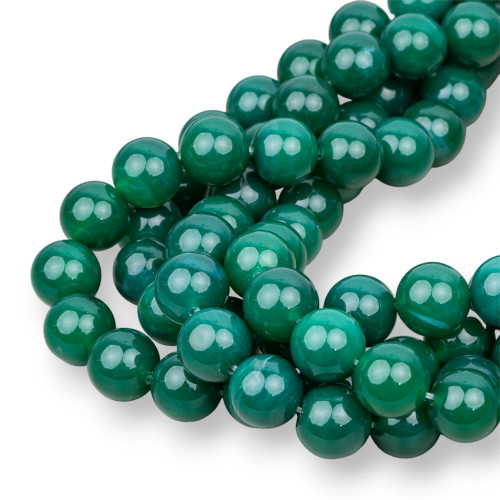 Green Agate Round Smooth 16mm