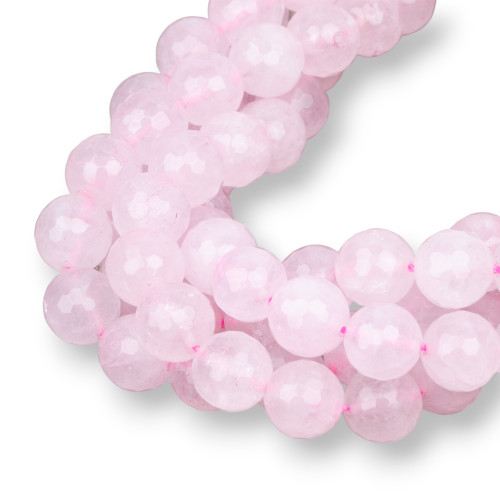 Faceted Rose Quartz 16mm