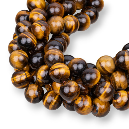 Smooth Round Yellow Tiger Eye 16mm