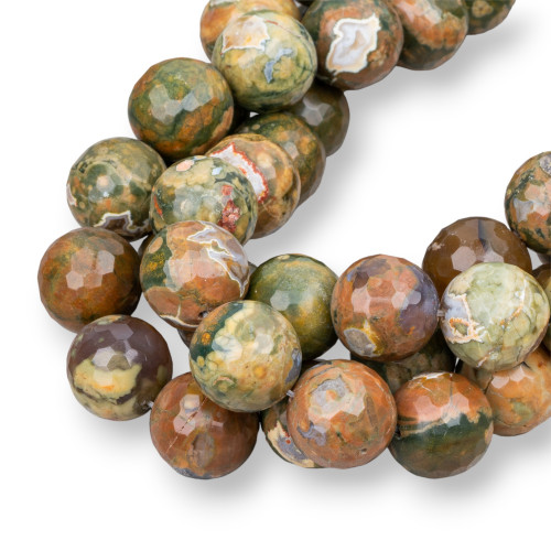 Faceted Rhyolite 18mm