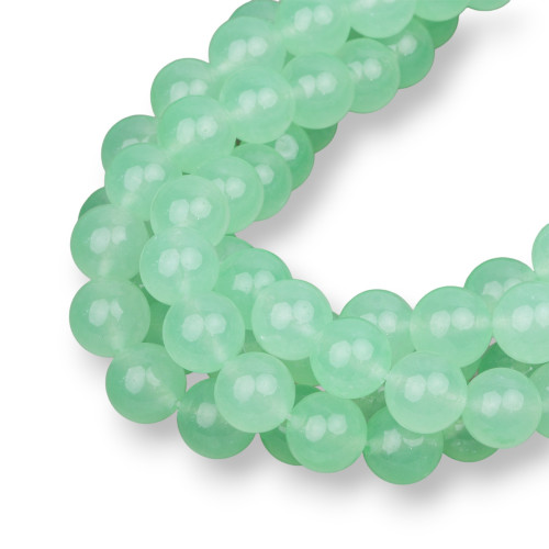 Ice Jade (Icy Jade) Green Chryso Round Smooth 14mm