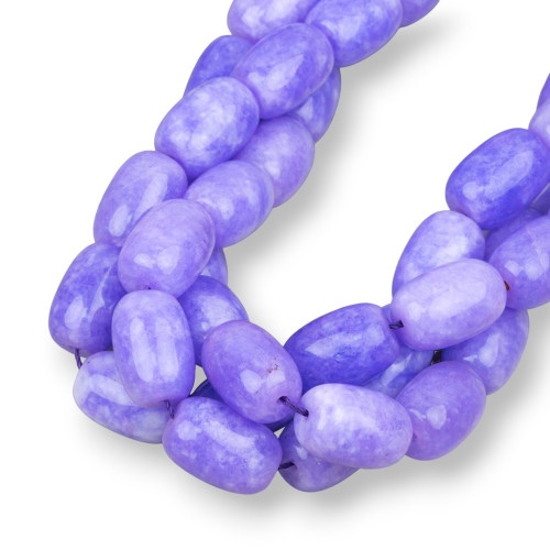 Jade Purple Lavender Λείο Κάννη 13x18mm