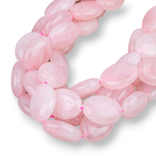 Rose Quartz Oval Flat 18x25mm