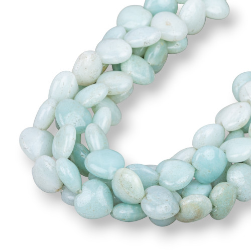 Amazonite Heart Plate 08mm Second Choice