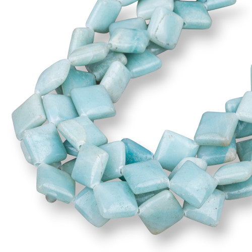 Amazonite Flat Rhombus 12mm Second Choice