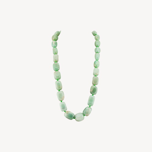 Collar De Piedras Preciosas Degradación De Piedra Caída Con Cierre De Latón 50-54cm Aventurina