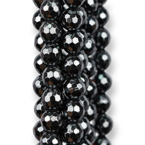 Faceted Hematite 06mm Natural