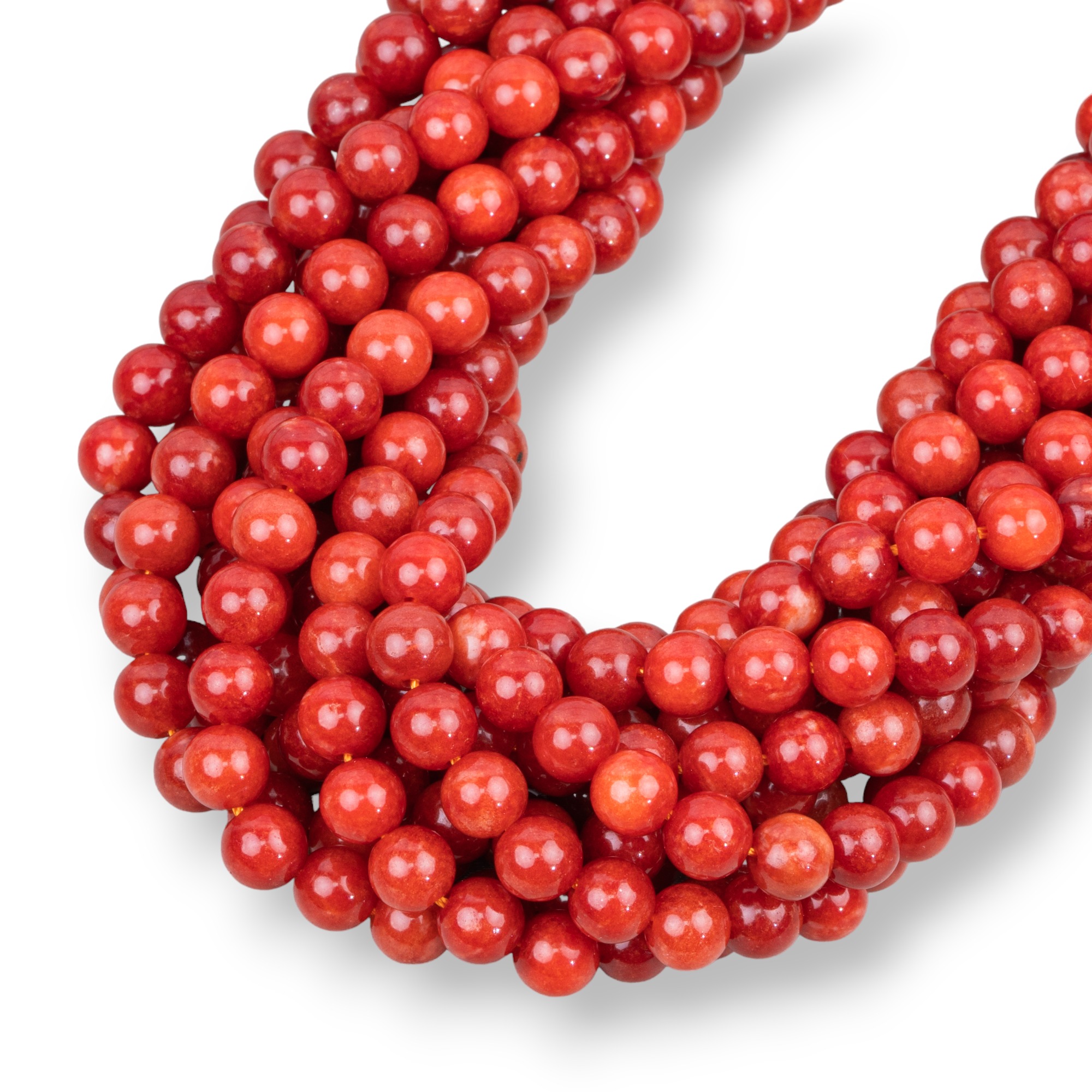 Giada Corallo Tondo Liscio 6mm