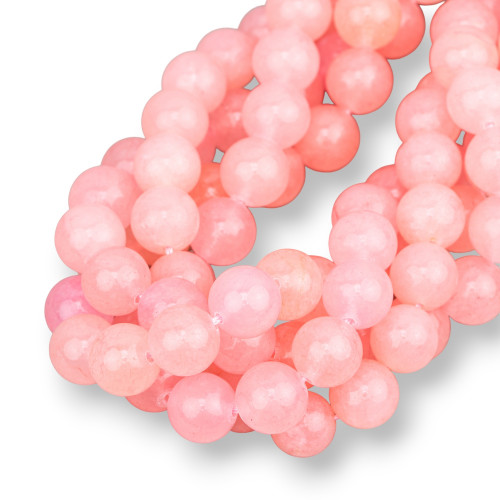 Rhodochrosite Jade Στρογγυλό Λείο 08mm