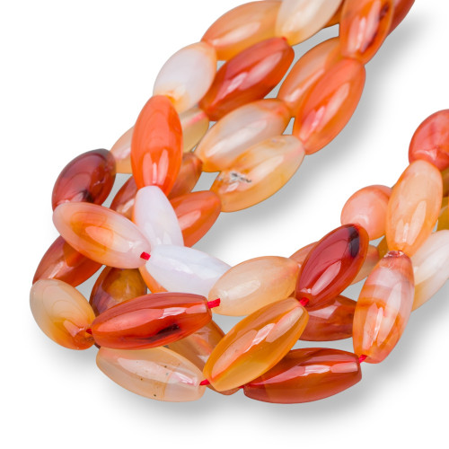 Carnelian Multicolor Rice 10x20mm