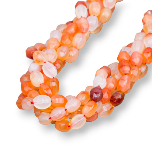 Carnelian Multicolor Rice 6 Faces 06x08mm