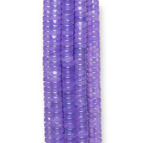 Purple Jade Smooth Tubular Washers 8x3mm