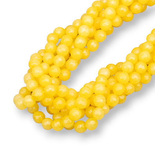 Faceted Yellow Jade 06mm Clear