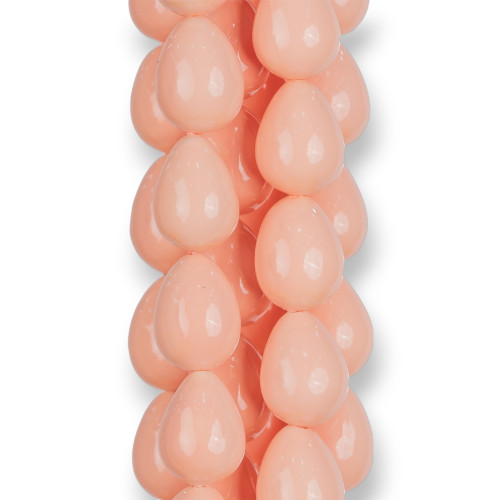 Mallorca Pearls Pastel Pink Drops Briolette 12x15mm