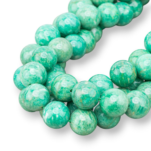 Madagascar Amazonite Round Smooth 15mm Green