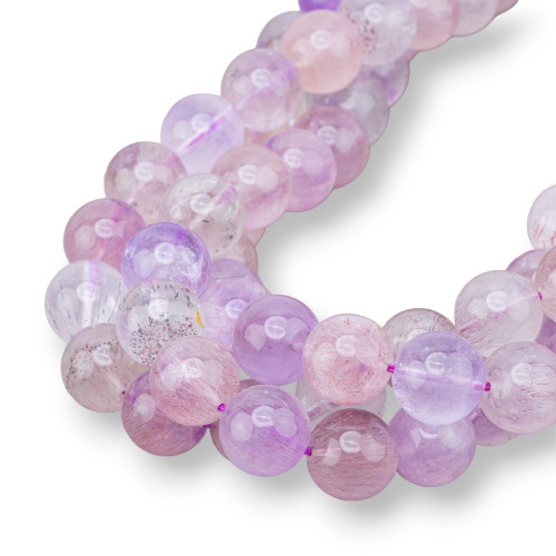 Rutilated Amethyst Round Smooth 15mm