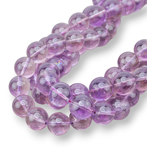 Amethyst Round Smooth AA 12mm Διαφανές