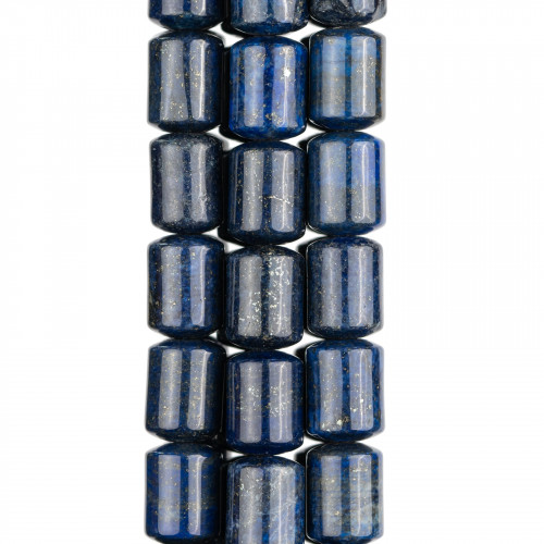 Natural Blue Lapis Lazuli Cylinder 10x14mm