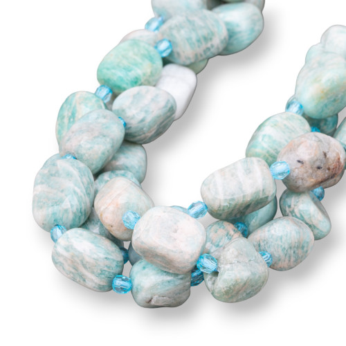 Amazonite Tumbled Stone 8-13x13-18mm