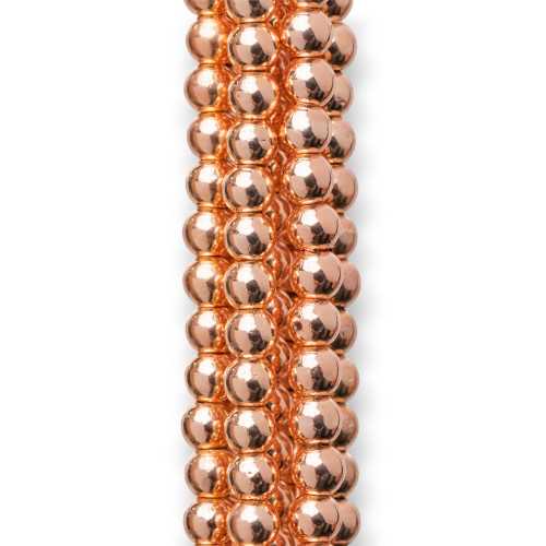 Smooth Round Hematite 02mm Rose Gold