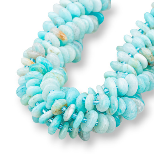 Αμαζονίτης Rondelle Irregular Tumbled Stone 8-13mm