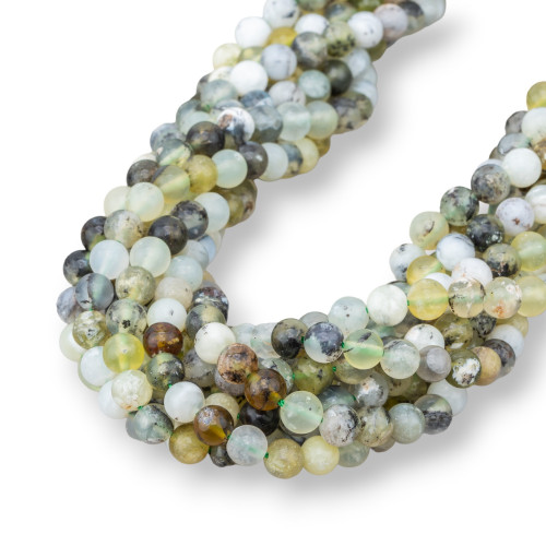 Smooth Round Green Opal 06mm