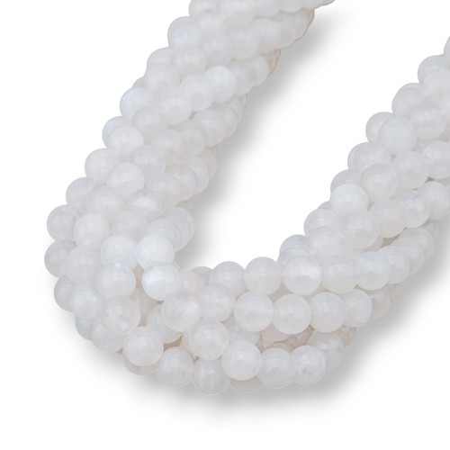 White Moonstone Smooth Round 07mm