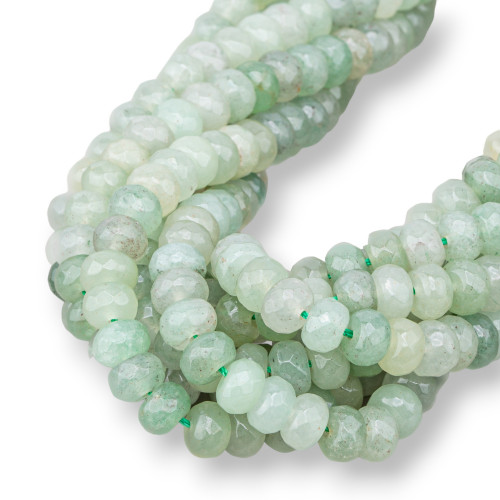 Green Aventurine Rondelle Faceted 8x5mm