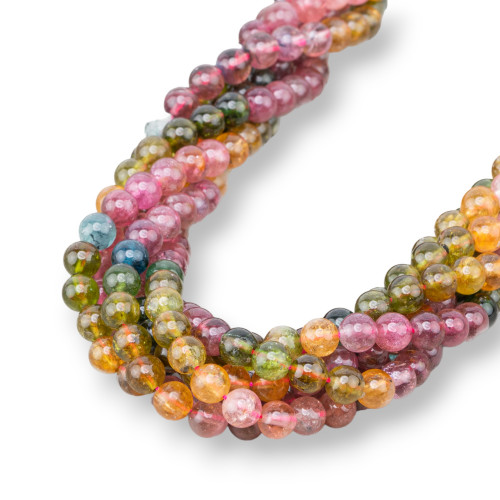 Multicolor Tourmaline 3A Round Smooth 6-6.5mm First Choice