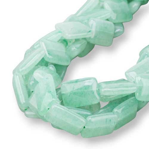 Πράσινο Aventurine Επίπεδο Ορθογώνιο 13x18mm