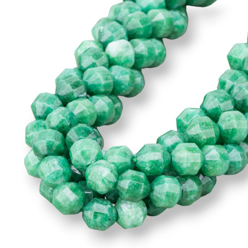 Πολύπλευρο Κυλινδρικό Δίκωνο Jade 8mm Πράσινο