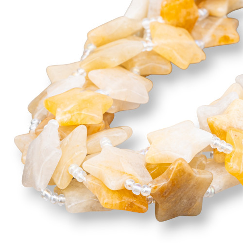 Calcite Flat Smooth Star 20mm