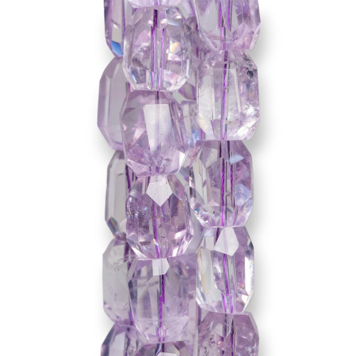 Klarer Amethyst-Facettenstein, 12–18 mm, transparent