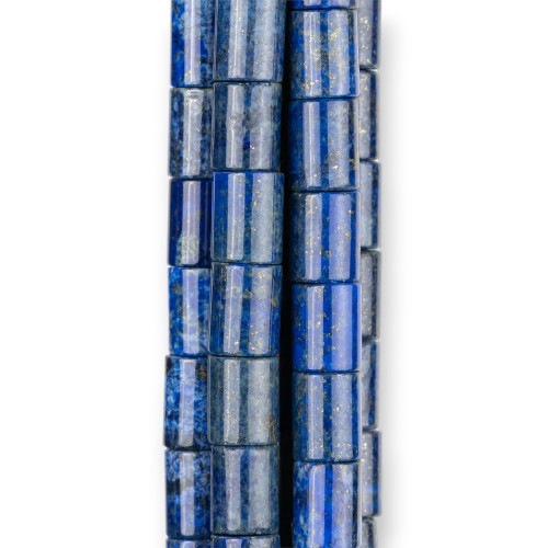 Raw Blue Lapis Lazuli Cylinder 08x10mm