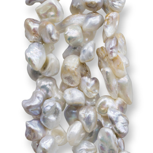 Perle Di Fiume - Perle di fiume chips 8/12 mm filo 35 cm per bigiotteria  fai da te
