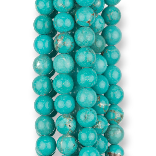 Stabilized Turquoise Round Smooth 06mm Turchesite