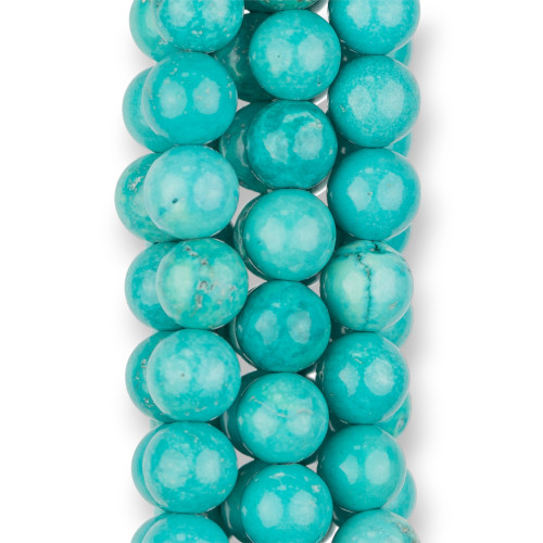 Stabilized Turquoise Round Smooth 08mm Turchesite